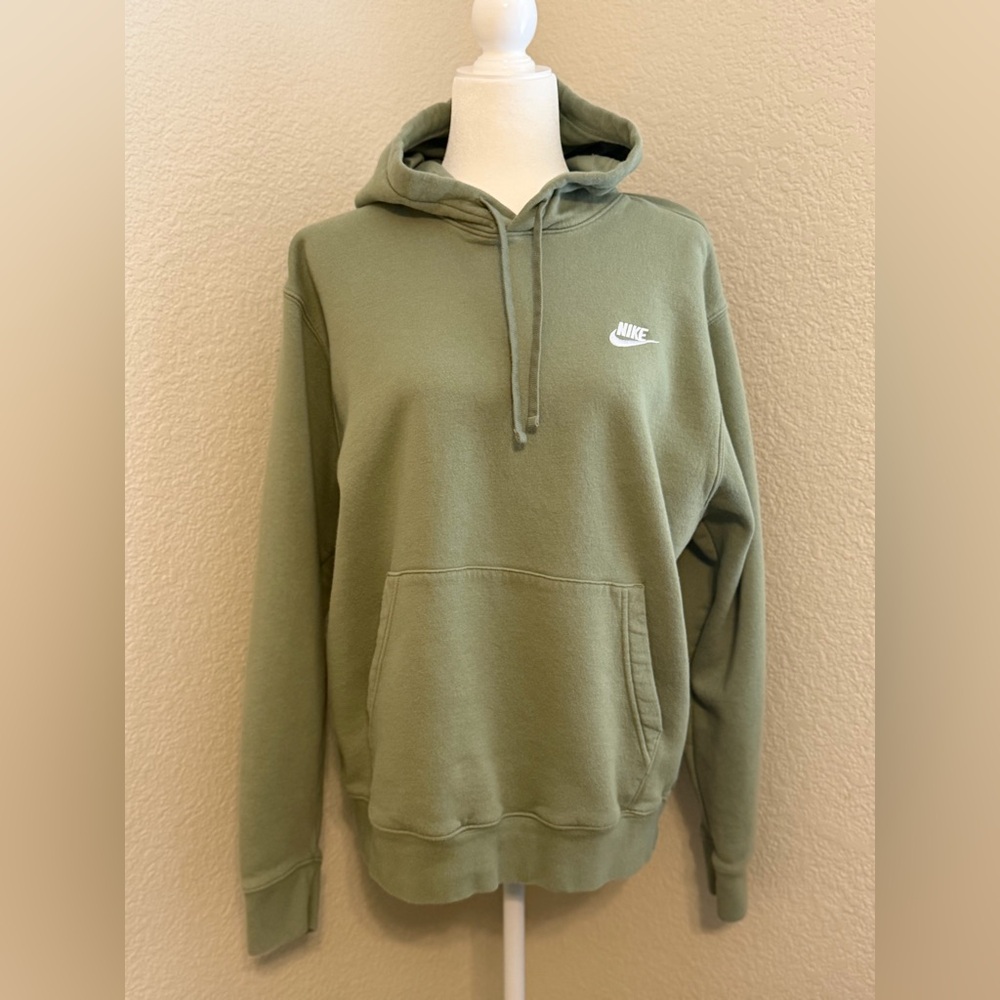 Nike Men's Olive Green Hoodie